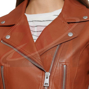 Chaqueta de cuero para mujer de alta calidad del mejor proveedor en diferentes tallas, venta directa de fábrica, chaqueta de cuero para mujer - Product Image 5