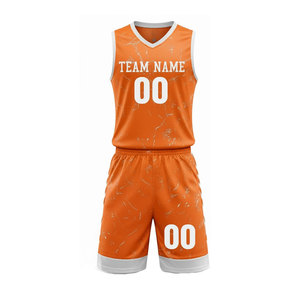 Tenue de basket-ball de haute qualité en polyester respirant, ensemble de vêtements de sport durables pour les jours de match - Product Image 1