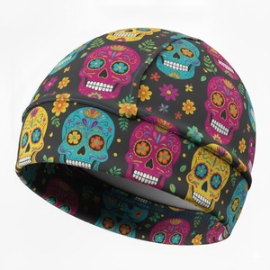 Gorro de invierno estilo jacquard, material de poliéster, transpirable, gorro tipo skull, para uso en exteriores, calidad premium, gorro para ciclismo. - Product Image 2
