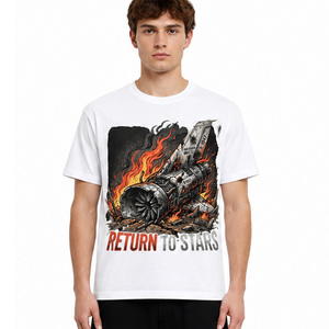 T-shirt en coton personnalisé pour homme, coupe classique, respirant, basique, pour tous les jours, fabrication OEM ODM, vente en gros, t-shirt en coton doux pour homme - Product Image 5