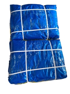 Super Strong Customizable Size Blue PE Tarpaulin Long Lasting UV Treated High GSM <b>Waterproof</b> Plain Style Mesh <b>Fabric</b> Made India - Product Image 6