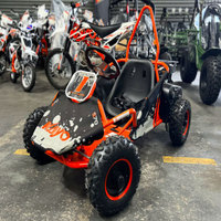 Kart à pédales jaune 2 places à essence 201-500cc 4 temps, transmission par chaîne, frein à disque, modèle de course tout-terrain pour adultes, à vendre