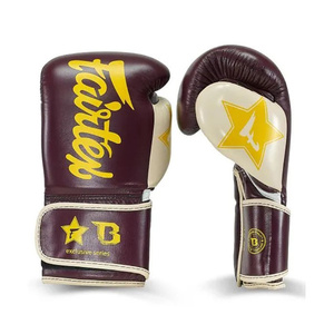 Guantes de Boxeo Fairtex de Cuero Premium al por Mayor con Cierre Reforzado en la Muñeca, Guantes Transpirables para Sparring AS-BG-5061 - Product Image 3