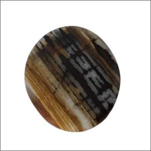 Piedras Preciosas de Cuarzo Ahumado Brillante, Forma Redonda, Colores Marrón/Negro/Blanco, Suministros Hechos a Mano para la Elaboración de Joyería Moderna de Rajasthan - Product Image 1