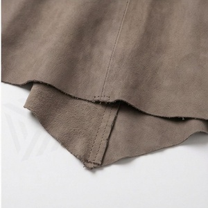 Jupe midi asymétrique pour femme, taille élastique, couleur unie, style minimaliste, tissu tissé, longueur cheville, confortable, à porter toute l'année - Product Image 6