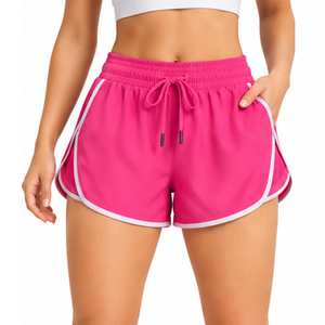 Shorts de performance amples pour femmes avec cordon de serrage, pour le sport et le fitness estival, avec élastique, fabrication ODM, commande personnalisée - Product Image 1