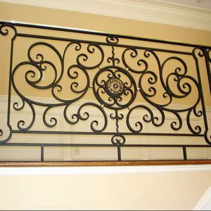 Barandilla de Balcón Moderna Europea de Acero Inoxidable, Montada en el Suelo, Barandal de Hierro Forjado Personalizado, Pasamanos para Escaleras Exteriores - Product Image 1