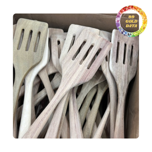 Cuchara de Madera Natural Hecha a Mano, Utensilio de Cocina Ecológico para Cocinar, Servir y Mezclar - Product Image 6