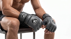 Gants de combat MMA Dumela International EVO en cuir orange respirant, emballage personnalisé, haute qualité, protection toutes saisons - Product Image 4