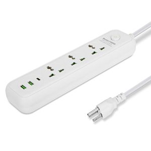 Multipresa da Parete da 1,8 m con 3 Prese AC, 4 Porte USB-A e 2 Porte USB-C, 2500W, Estensore per Prese Elettriche Domestiche - Product Image 3