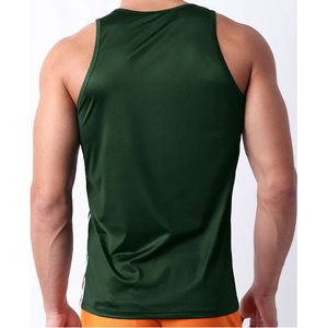 Solid Color OEM Customized Quick Dry Streetwear High Quality Sports Trendy Tank Top <b>Compression</b> Breathable Summer Fit Plain - Product Image 2