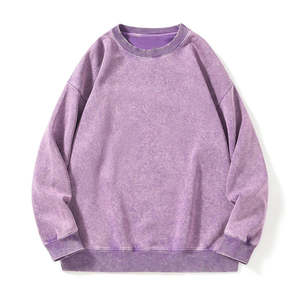 Sweat-shirt classique à col rond avec placement personnalisé du logo sur le devant, mélange de coton doux, pull décontracté unisexe - Product Image 1