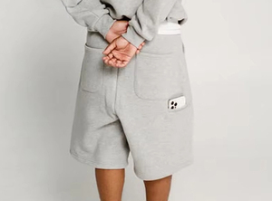 <b>Hip</b> Hop Solid Front Logo 320gsm 100% Cotton High Quality Elastic Waist Waterproof Breathable Custom Summer Sweat Shorts Joggers - Product Image 5