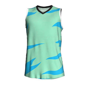 เสื้อบาสเก็ตบอลคุณภาพสูง ขายดี ผ้าโพลีเอสเตอร์ 100% สีพื้น แขนสั้น น้ำหนักเบา ระบายอากาศได้ดี - Product Image 1
