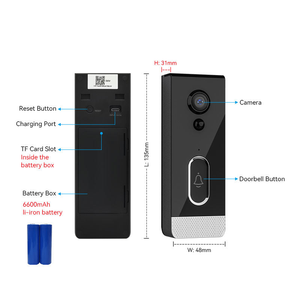 Sonnette vidéo WiFi intelligente avec détection de mouvement et audio bidirectionnel - Product Image 3