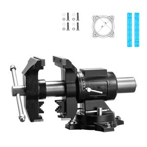 Morsa da banco per impieghi gravosi da 5,5 pollici con base girevole a 360° e bloccaggio multiuso in metallo - Product Image 1