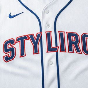 Conjunto de Uniforme de Béisbol Styliro para Hombre, Jersey Blanco de Manga Corta y Pantalones con Logotipo Bordado, Corte Regular, para Todas las Temporadas - Product Image 5