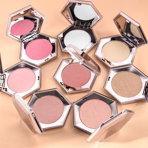 Iluminador en Polvo Brillante de 8 Tonos, Iluminador de Brillo Modulable para Rostro y Cuerpo en Estuche Hexagonal - Product Image 5