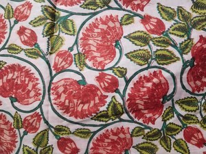 Cotton Floral Block Printed <b>Kimono</b> For <b>Woman</b> Soft Relaxed Robe Ideal For Sleep Wear And Home Relaxation - Product Image 2