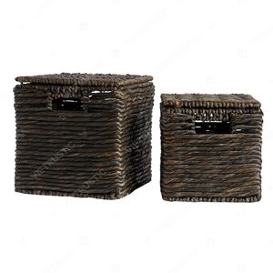 Plateaux de service AMBER en jacinthe d'eau pour décoration, organisateur de rangement pour étagère - Product Image 2