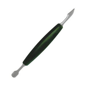 Pousse-cuticules professionnel en acier inoxydable carré, ergonomique, réutilisable, double usage, de haute qualité - Product Image 3