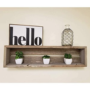 Reclaimed Teak Wood <b>Floating</b> <b>Shelf</b> Antique Grey Weathered - Wholesale - Product Image 5