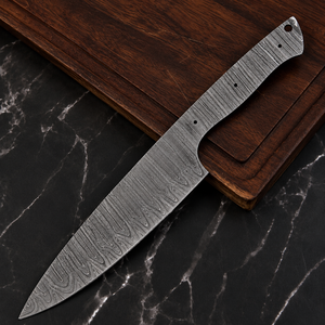 Cuchillo de Cocina de Acero de Damasco Hecho a Mano, Directo de Fábrica, con Hoja Completa y Punta Caída, para Chef, OEM, Grado DIY, Suministros UA - Product Image 1