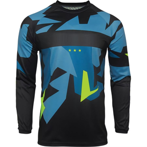 Nouveau maillot de course personnalisé de haute qualité en spandex/polyester, écologique, respirant, à manches longues, pour moto - Product Image 1