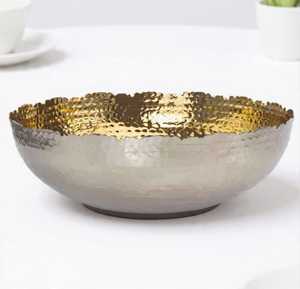 Tazón para Frutas y Ensaladas Bernadotte Golden Premium de Metal, Vajilla de Cocina, Tazón para Ensaladas, Precio al por Mayor - Product Image 6