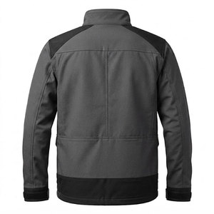 Chaqueta utilitaria sencilla para hombre, chaqueta ligera con cremallera frontal y bolsillos laterales en el pecho, para actividades al aire libre y trabajo - Product Image 5