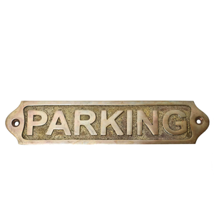 Letrero de Estacionamiento Vintage de Latón Macizo, Placa Decorativa de Latón para Puerta de Estacionamiento, Letrero de Área de Estacionamiento para Hotel, Oficina, Garaje - Product Image 2