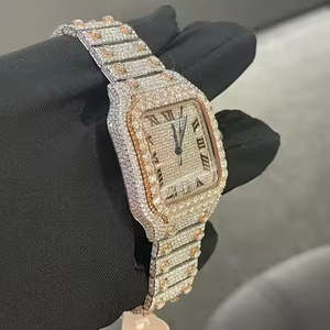 Hip Hop Luxury VVS D Colour Moissanite Designers <b>Watches</b> Automatic Mechanical Diamond <b>Watches</b> for Men <b>Iced</b> <b>Out</b> <b>Watches</b> - Product Image 2