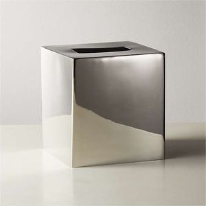 Premium Stainless Steel Tissue <b>Box</b> Holder Durable Metal Tissue Case For Bathroom <b>Vanity</b> Kitchen Counter And Desk - Product Image 3