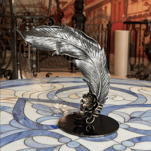 Artistic Wrought Iron Feathers Sculpture Modern Antique For Home Decor Gifts Crafts Feng Shui Custom 3D Design From KHP Vietnam - Product Image 3