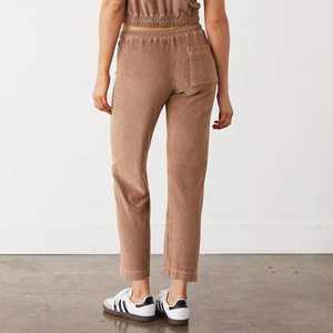 Pantalones de chándal de forro polar de pierna ancha para mujer, cintura media, informales, de algodón suave, cintura elástica, ajuste regular, de invierno, de secado rápido - Product Image 2