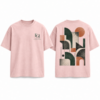 Fabricants de vêtements OEM – T-shirts surdimensionnés respirants 100 % coton 240 GSM avec motifs imprimés de marque, grammage lourd