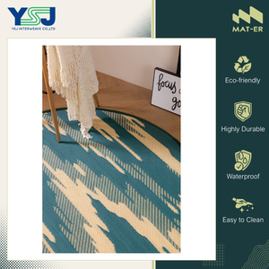 Alfombras de Exterior Resistentes a la Corrosión e Impermeables de Buena Calidad Hechas en Tailandia, Alfombra Redonda de Plástico 100% Polipropileno a Bajo Precio - Product Image 3