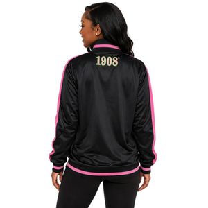 Black AKA Vintage Track <b>Jacket</b> Women Zip Up Sportswear <b>Jacket</b> Casual Fashion Outerwear Athletic Streetwear Apparel Wholesale - Product Image 2