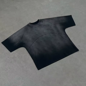 เสื้อยืดสตรีทแวร์พิมพ์ลายดิจิตอลแบบ OEM/ODM สำหรับผู้ชาย ผ้าฝ้าย 100% หนัก 220 กรัม ทรงหลวม ไซส์ใหญ่  ลายพิมพ์ด้านหน้า - Product Image 3