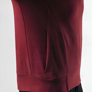 Sweat à capuche polaire premium pour homme – Confort respirant au quotidien avec capuche ajustable et poche kangourou – Motif uni – Plusieurs tailles - Product Image 3