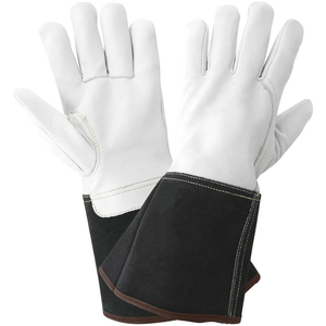 Durable Leather MIG Welding <b>Gloves</b> with Kevlar Liner for Safety Heat Flame Spark Resistance in Industrial Work Metal Fabrication - Product Image 3