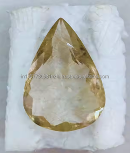 Piedra de cuarzo rutilo dorado, cabujón de corte de cuarzo, piedra preciosa suelta, pulido suave, Fabricación de artículos hechos a mano para joyería - Product Image 3