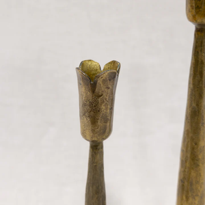 Portavelas Duradero de Latón Sólido Natural Hecho a Mano con Relieve, para Múltiples Ocasiones, Decoración del Hogar, Especial para Pascua y Cumpleaños - Product Image 2