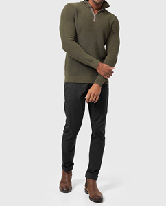 Sudadera de Felpa de Algodón de 500 GSM para Hombre con Media Cremallera, Hombros Caídos, Estilo Hip Hop, Logotipo Personalizado, Felpa Francesa, Serigrafía y Bordado - Product Image 6