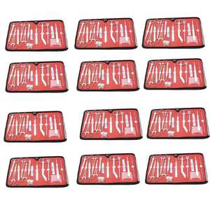 Lote de 12 kits de 18 piezas, set de instrumentos quirúrgicos para cirugía menor, kit de instrumentos quirúrgicos DS 1876, herramientas médicas, set quirúrgico reutilizable. - Product Image 4