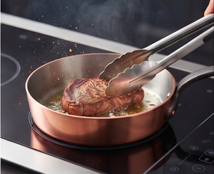 Rose Gold Polish Copper Sauce <b>Pan</b> With Stainless Steel Interior And Metal <b>Handle</b> For Kitchenware And Induction Cookers Use - Product Image 6