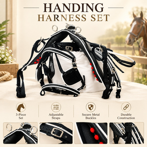 ชุดอุปกรณ์ขับม้า ROYAL INTRNATIONAL RI HS 04 Deluxe แบบปรับได้ ทำจากหนัง PU สำหรับขับม้าแบบ Carriage Tack |   รถเข็นอุปกรณ์โลหะทนทาน - Product Image 3