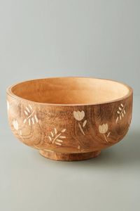 Bol à fruits décoratif en bois fait main pour les intérieurs modernes et rustiques - Product Image 3