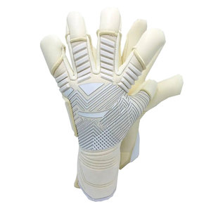 Gants de gardien de but de football, doigts entiers, cuir PU noir, fermeture auto-agrippante, unisexe, respirant, antidérapant - Product Image 4