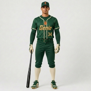 Conçu avec un matériau polyester à séchage rapide, construction respirante, uniforme de baseball personnalisé, vêtements de compétition, uniforme de baseball - Product Image 1